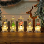 Christmas Candle Figurine LED Illuminated Battery-Free