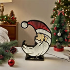 Christmas Decoration 3D Santa Infinity Light Warm Glow
