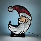 Christmas Decoration 3D Santa Infinity Light Warm Glow