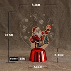 Christmas Decoration Acrylic Snowman Compact 4.7 Inch