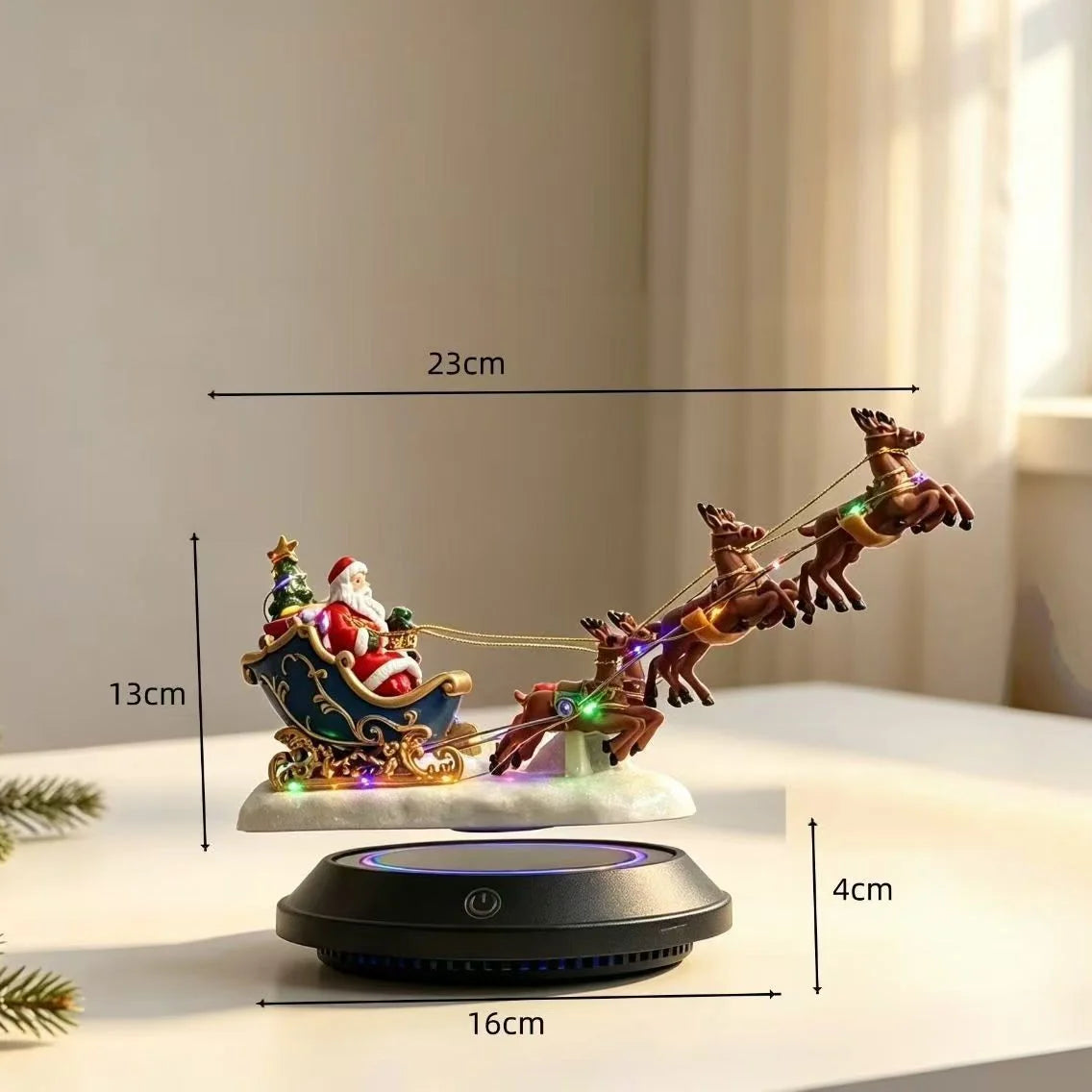 Christmas Decoration Floating Sleigh LED Lights