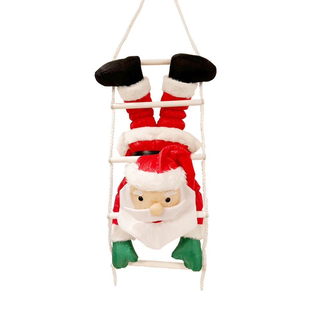 Christmas Decoration Santa Figure Reindeer Motif Hanging Cord