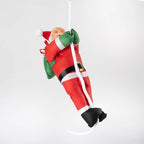 Christmas Decoration Set Of Two Santa Figurines Indoor Outdoor