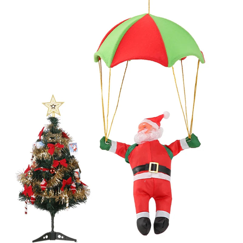 Christmas Decoration Set Of Two Santa Figurines Indoor Outdoor