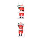 Christmas Decoration Set Of Two Santa Figurines Indoor Outdoor