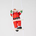 Christmas Decoration Set Of Two Santa Figurines Indoor Outdoor