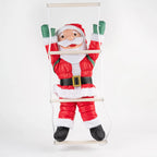Christmas Decoration Sitting Santas On Ladder Indoor & Outdoor