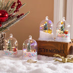Christmas Decoration Tabletop Lighted Mini Tree With Ornaments