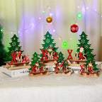 Christmas Decoration Wooden Tree & Figurine Set