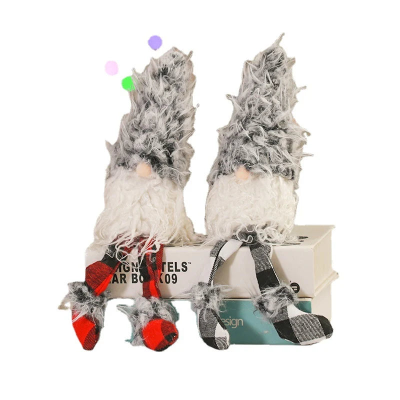 Christmas Doll Tall Hat Handmade Plush Indoor Outdoor