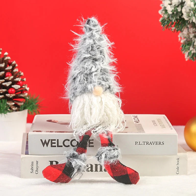 Christmas Doll Tall Hat Handmade Plush Indoor Outdoor
