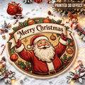 Christmas Doormat Santa Design 3D Printed Wear-Resistant & Easy-Clean