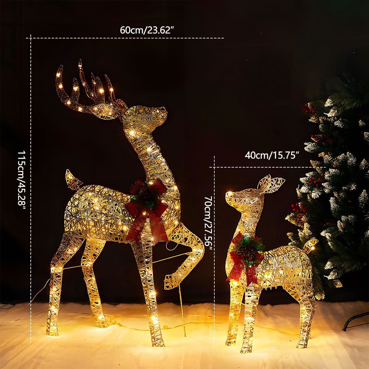 Christmas Elk Light Plug-In LED Indoor & Outdoor