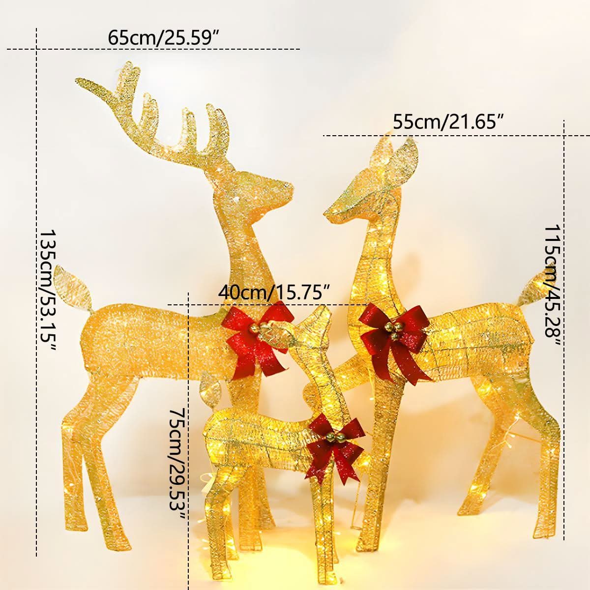 Christmas Elk Light Plug-In LED Indoor & Outdoor