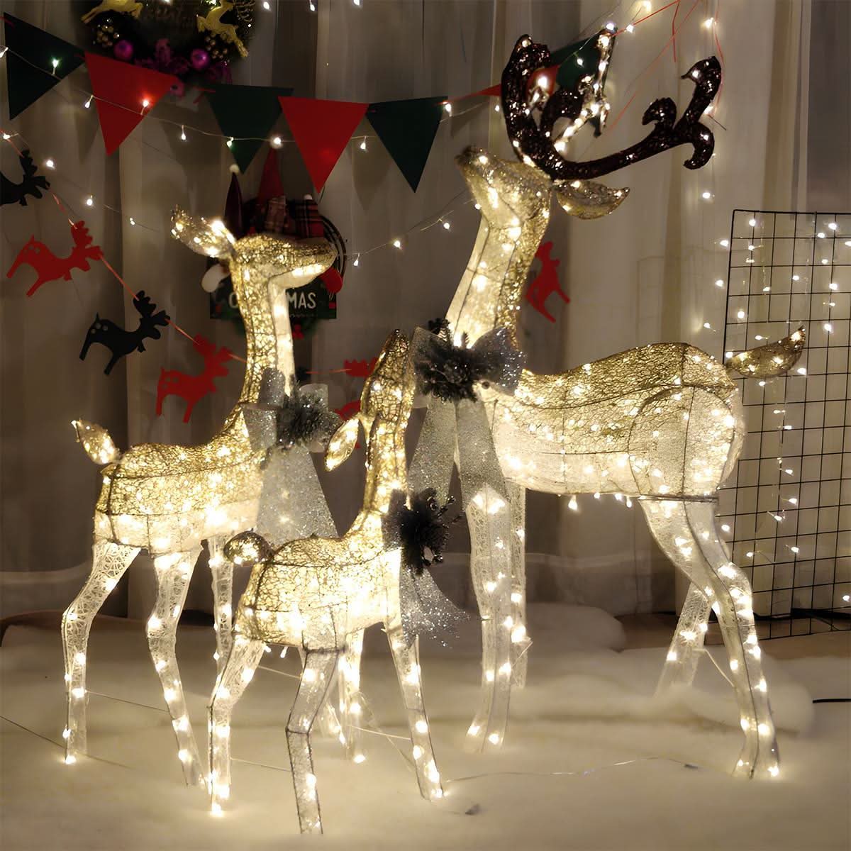 Christmas Elk Light Plug-In LED Indoor & Outdoor