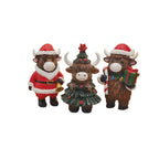 Christmas Figure Highland Cattle 10cm Indoor-Outdoor