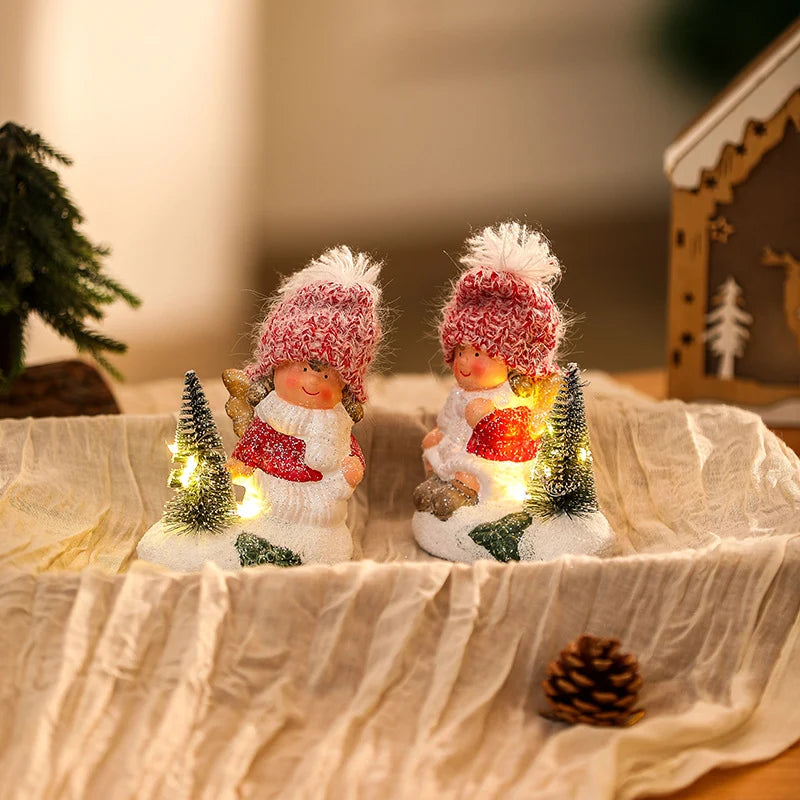 Christmas Figurine Ceramic LED Tabletop