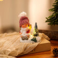 Christmas Figurine Ceramic LED Tabletop Decor