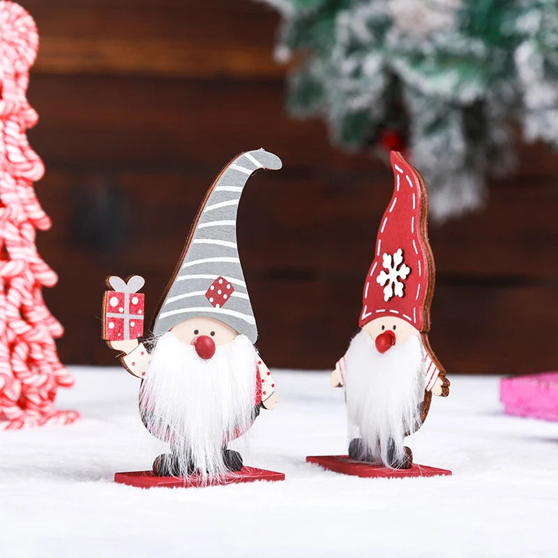 Christmas Figurine Classic Santa Durable Tabletop Decor