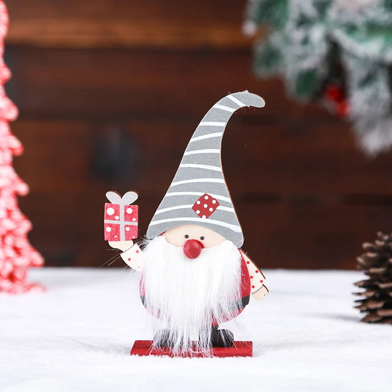 Christmas Figurine Classic Santa Durable Tabletop Decor