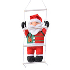 Christmas Figurine Hanging Santa With Reindeer