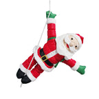 Christmas Figurine Hanging Santa With Reindeer
