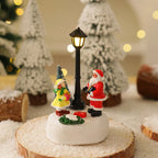 Christmas Figurine Integrated LED Warm Glow Durable Construction