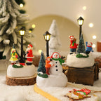 Christmas Figurine Integrated LED Warm Glow Durable Construction