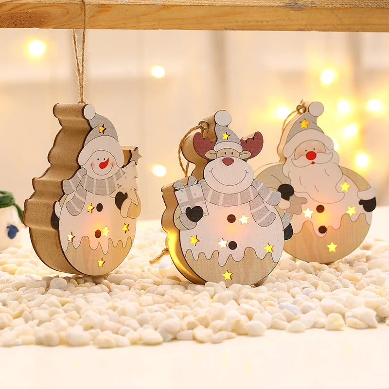 Christmas Figurine LED Light-Up Battery Operated Tabletop Decor