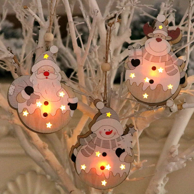 Christmas Figurine LED Light-Up Battery Operated Tabletop Decor