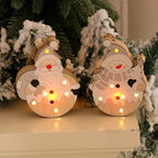 Christmas Figurine LED Light-Up Battery Operated Tabletop Decor