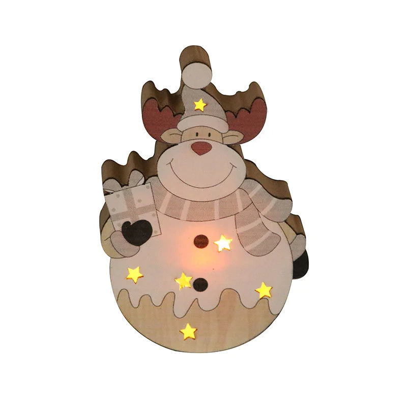 Christmas Figurine LED Light-Up Battery Operated Tabletop Decor