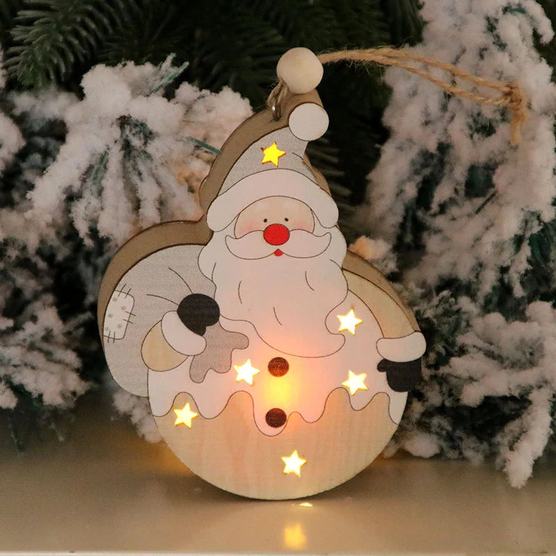 Christmas Figurine LED Light-Up Battery Operated Tabletop Decor