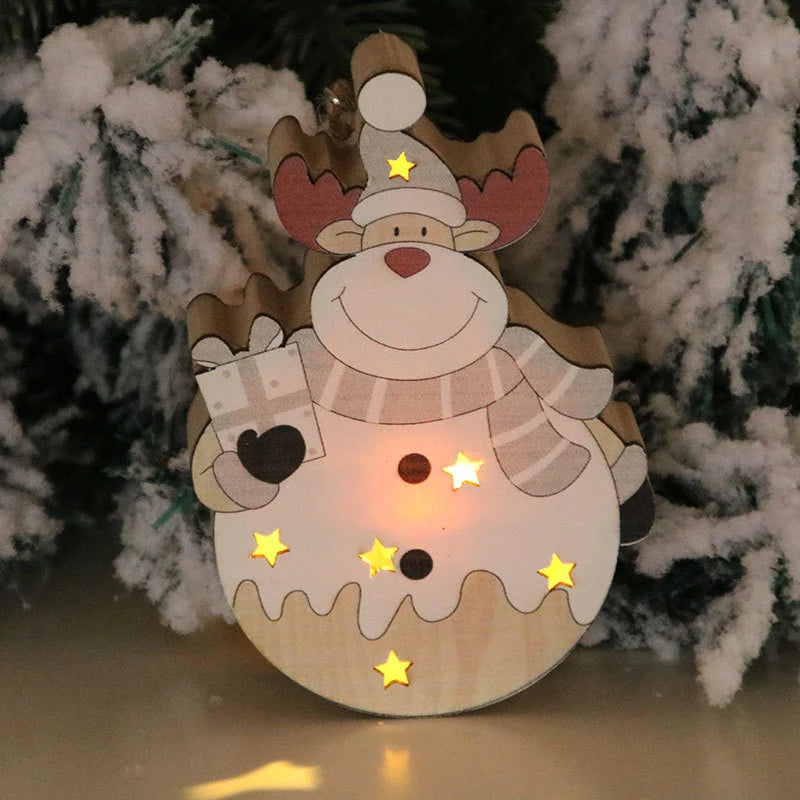 Christmas Figurine LED Light-Up Battery Operated Tabletop Decor