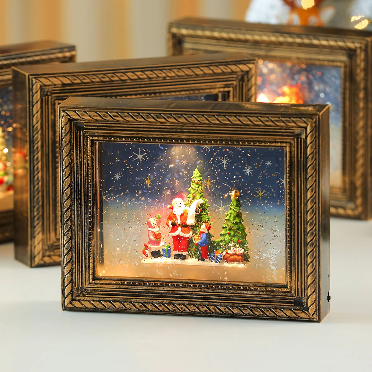 Christmas Figurine LED-Lit Hand-Painted