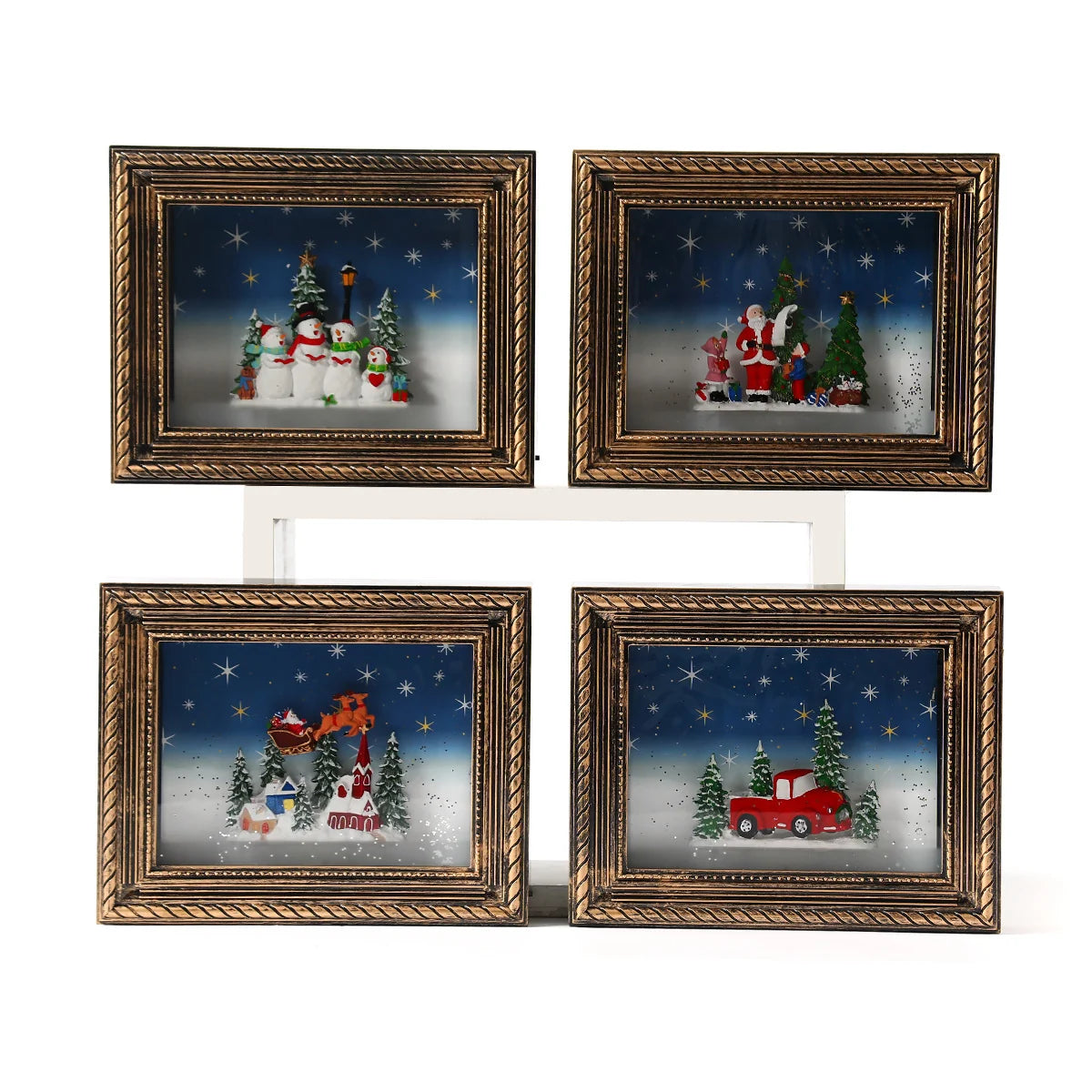 Christmas Figurine LED-Lit Hand-Painted