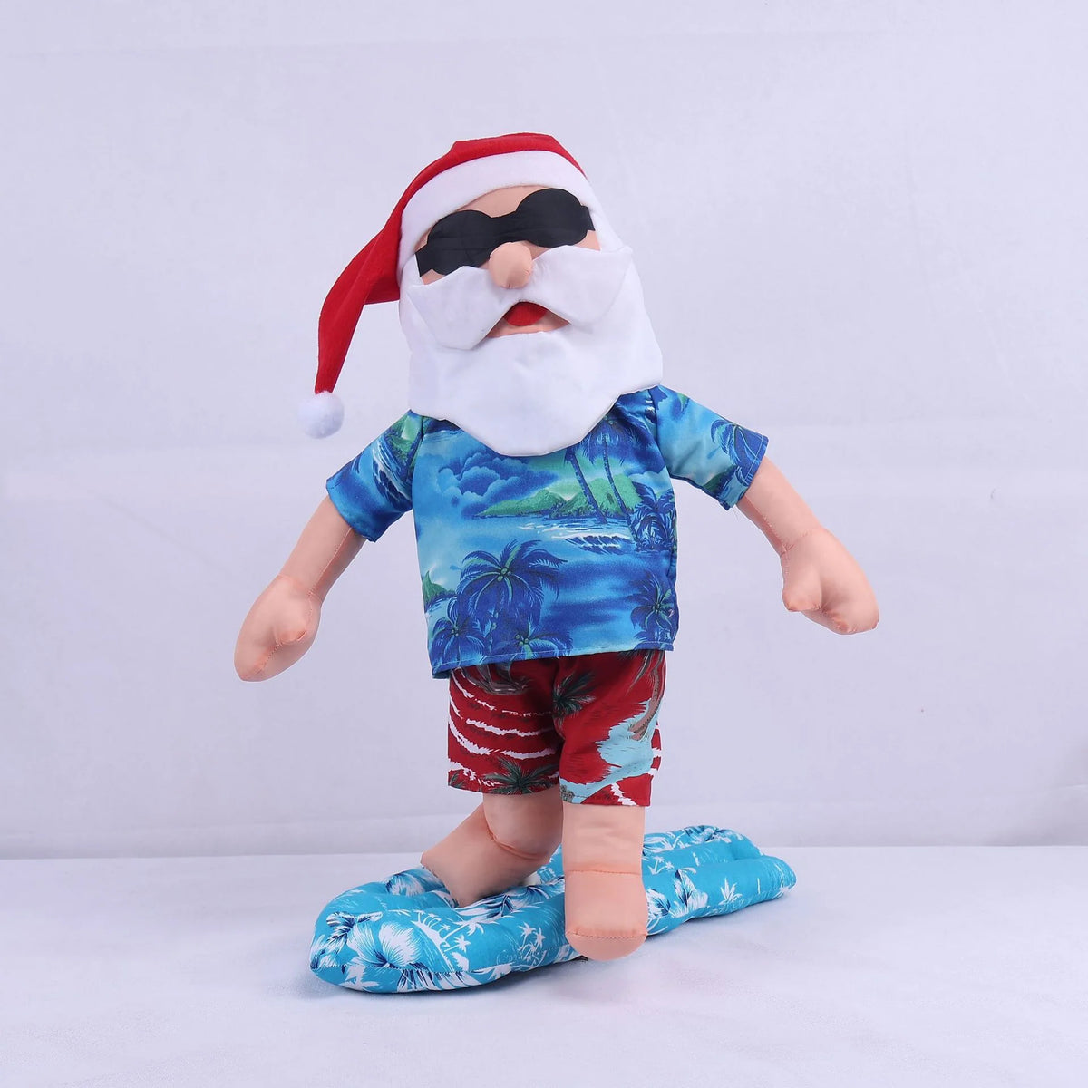 Christmas Figurine Surfing Santa Indoor & Outdoor