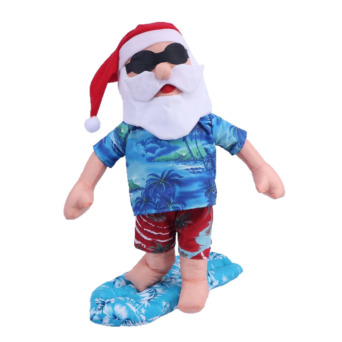 Christmas Figurine Surfing Santa Indoor & Outdoor
