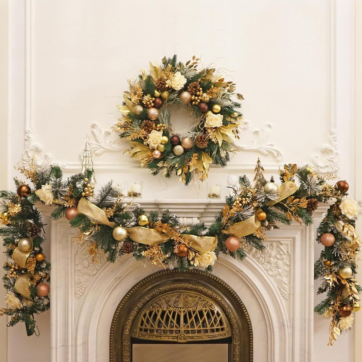 Christmas Garland Artificial Rattan Flexible Styling