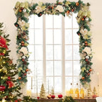Christmas Garland Artificial Rattan Flexible Styling