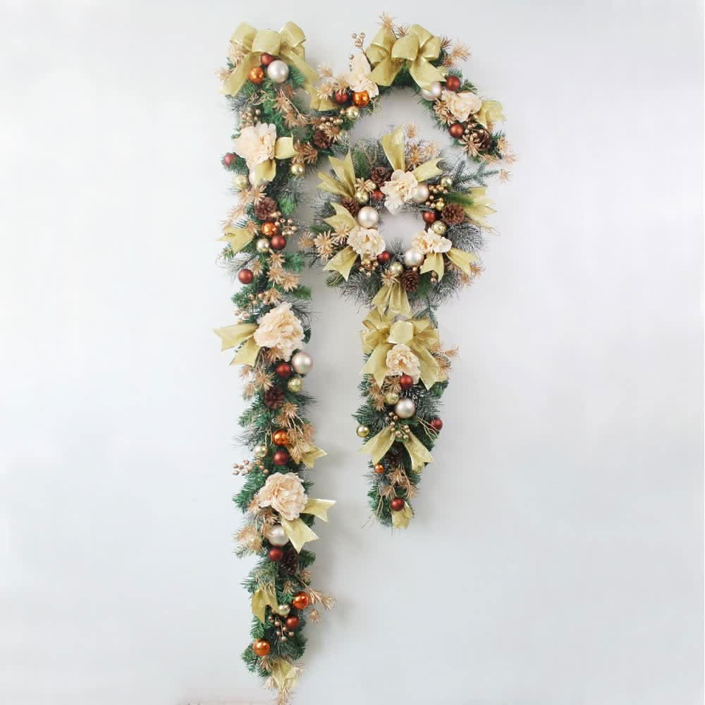 Christmas Garland Artificial Rattan Flexible Styling