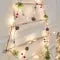 Christmas Garland Battery-Operated Warm White LED Pinecones & Felt Ornaments