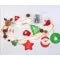 Christmas Garland Battery-Operated Warm White LED Pinecones & Felt Ornaments