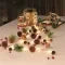 Christmas Garland Battery-Operated Warm White LED Pinecones & Felt Ornaments