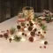 Christmas Garland Battery-Operated Warm White LED Pinecones & Felt Ornaments