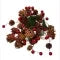 Christmas Garland Battery-Operated Warm White LED Pinecones & Felt Ornaments
