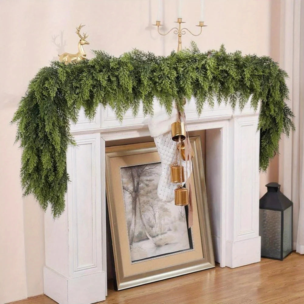 Christmas Garland Unlit Flexible 2-Piece