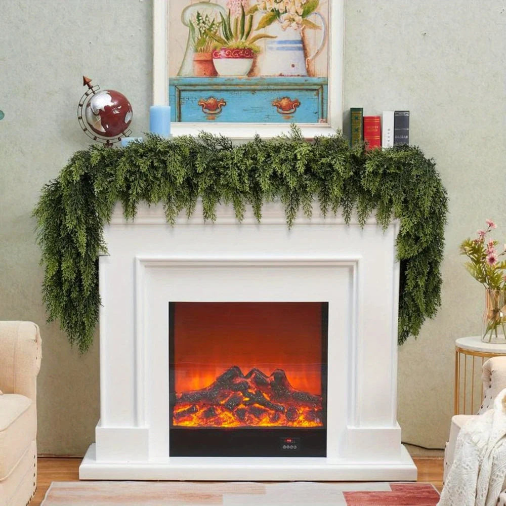 Christmas Garland Unlit Flexible 2-Piece