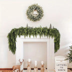 Christmas Garland Unlit Flexible 2-Piece