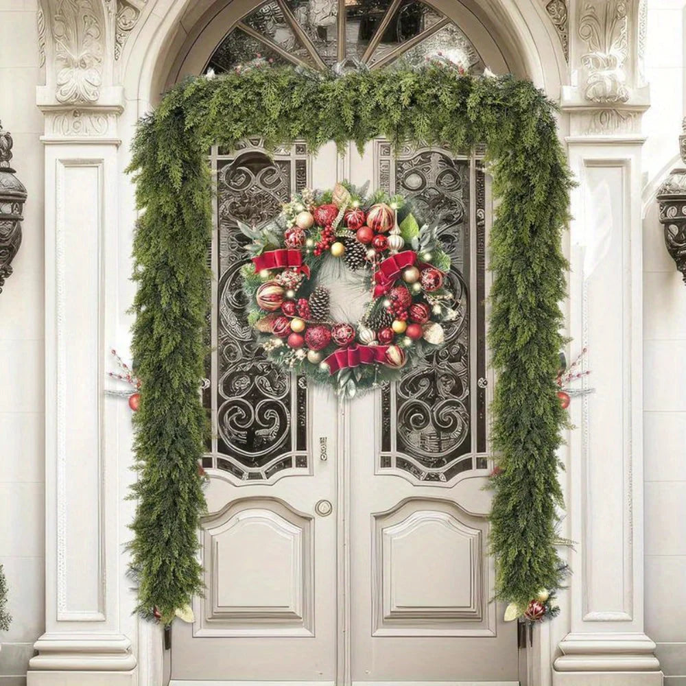 Christmas Garland Unlit Flexible 2-Piece